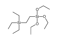 triethoxy(2-triethylsilylethyl)silane Structure