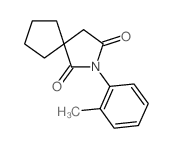 8-(2-methylphenyl)-8-azaspiro[4.4]nonane-7,9-dione Structure