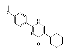 5-cyclohexyl-2-(4-methoxyphenyl)-1H-pyrimidin-6-one结构式