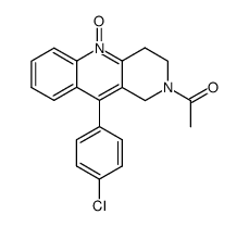 2-acetyl-10-(4-chloro-phenyl)-1,2,3,4-tetrahydro-benzo[b][1,6]naphthyridine 5-oxide结构式