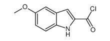 1H-Indole-2-carbonyl chloride, 5-methoxy- (9CI) Structure