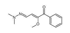 4-Dimethylhydrazono-2-methoxyphenyl-2-buten-1-on Structure