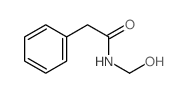 Benzeneacetamide,N-(hydroxymethyl)- structure