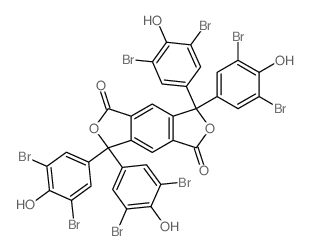 3,3,7,7-tetrakis(3,5-dibromo-4-hydroxyphenyl)furo[3,4-f][2]benzofuran-1,5-dione结构式