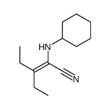 2-(cyclohexylamino)-3-ethylpent-2-enenitrile Structure