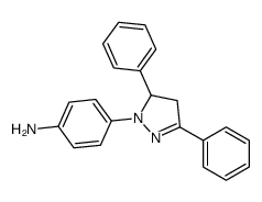 4-(3,5-diphenyl-3,4-dihydropyrazol-2-yl)aniline Structure