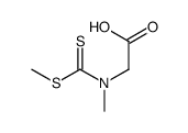 2-[methyl(methylsulfanylcarbothioyl)amino]acetic acid结构式