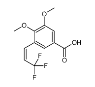 3,4-dimethoxy-5-(3,3,3-trifluoroprop-1-enyl)benzoic acid Structure