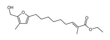 5-[(7E)-8-ethoxycarbonyl-7-nonenyl]-2-(hydroxymethyl)-3-methylfuran结构式