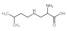 2-amino-3-(3-methylbutylamino)propanoic acid结构式