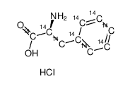 L-Phenylalanine-UL-14C hydrochloride结构式