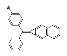 1-[(p-bromophenyl)phenylmethylidene]-1H-cyclopropa[b]naphthalene Structure