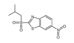 2-(2-methylpropylsulfonyl)-6-nitro-1,3-benzothiazole Structure