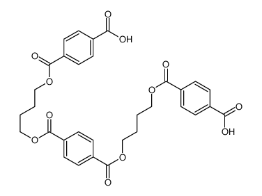 4-[4-[4-[4-(4-carboxybenzoyl)oxybutoxycarbonyl]benzoyl]oxybutoxycarbonyl]benzoic acid结构式