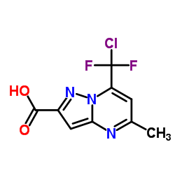 7-(CHLORO-DIFLUORO-METHYL)-5-METHYL-PYRAZOLO[1,5-A]PYRIMIDINE-2-CARBOXYLIC ACID Structure