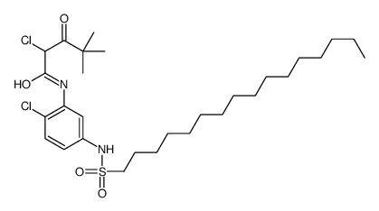 2-chloro-N-[2-chloro-5-[(hexadecylsulphonyl)amino]phenyl]-4,4-dimethyl-3-oxovaleramide结构式