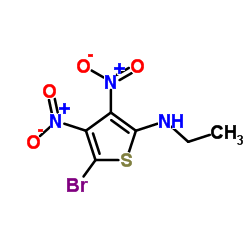 5-Bromo-N-ethyl-3,4-dinitro-2-thiophenamine Structure