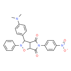 3-(4-(dimethylamino)phenyl)-5-(4-nitrophenyl)-2-phenyltetrahydro-4H-pyrrolo[3,4-d]isoxazole-4,6(5H)-dione picture