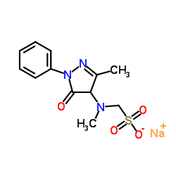 1-[(4,5-Dihydro-3-Methyl-5-oxo-1-phenyl-1H-pyrazol-4-yl)Methylamino]Methanesulfonic Acid Sodium Salt structure