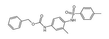 [3-Methyl-4-(toluene-4-sulfonylamino)-phenyl]-carbamic acid benzyl ester结构式