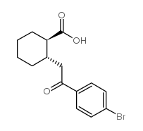 trans-2-[2-(4-bromophenyl)-2-oxoethyl]cyclohexane-1-carboxylic acid Structure
