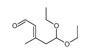 5,5-diethoxy-3-methylpent-2-enal Structure