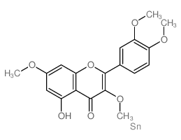 2-(3,4-dimethoxyphenyl)-5-hydroxy-3,7-dimethoxy-chromen-4-one结构式