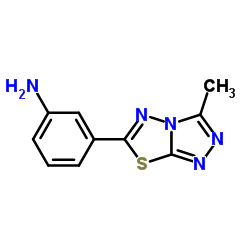 3-(3-METHYL-[1,2,4]TRIAZOLO[3,4-B][1,3,4]THIADIAZOL-6-YL)-PHENYLAMINE结构式