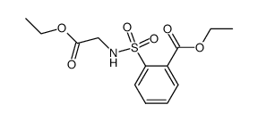 ethyl 2-(N-(2-ethoxy-2-oxoethyl)sulfamoyl)benzoate Structure