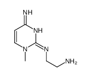 1,2-Ethanediamine,N-(4-amino-1-methyl-2(1H)-pyrimidinylidene)-(9CI) Structure