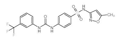 N-(5-METHYLISOXAZOL-3-YL)-4-(3-(3-(TRIFLUOROMETHYL)PHENYL)UREIDO)BENZENESULFONAMIDE Structure