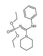 diethyl ((phenylamino)(piperidin-1-yl)methylene)phosphoramidate Structure