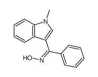 3-benzoyl-1-methylindole, Z-oxime Structure