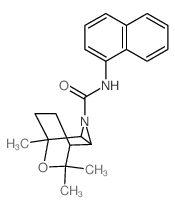 6-Oxa-3-azatricyclo(3.2.2.0(2,4))nonane-3-carboxamide, 5,7,7-trimethyl-N-1-naphthalenyl- picture