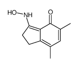 3-(hydroxyamino)-5,7-dimethyl-1,2-dihydroinden-4-one结构式