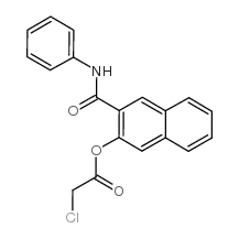 3-CHLOROACETOXY-2-NAPHTHOIC ACID ANILIDE Structure