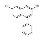 7-bromo-2-chloro-4-phenylquinoline Structure