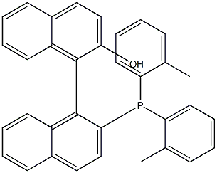 (1R)-2'-[Bis(2-methylphenyl)phosphino]-[1,1'-binaphthalen]-2-ol structure