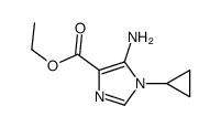 ethyl 5-amino-1-cyclopropyl-1H-imidazole-4-carboxylate结构式