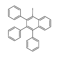 1-iodo-2,3,4-triphenyl-naphthalene Structure