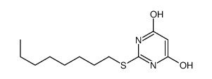 4-hydroxy-2-octylsulfanyl-1H-pyrimidin-6-one结构式