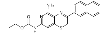 (5-Amino-3-naphthalen-2-yl-2H-pyrido[4,3-b][1,4]thiazin-7-yl)-carbamic acid ethyl ester Structure