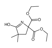 diethyl 4,4-dimethyl-5-oxopyrrolidine-2,2-dicarboxylate Structure