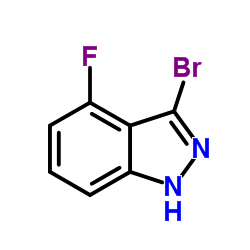 3-Bromo-4-fluoro-1H-indazole Structure