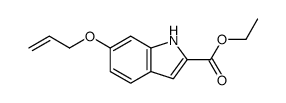 ethyl 6-prop-2-enoxy-1H-indole-2-carboxylate Structure