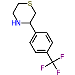 3-[4-(TRIFLUOROMETHYL)PHENYL] THIOMORPHOLINE结构式