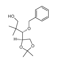 (S)-3-(benzyloxy)-3-[(R)-2,2-dimethyl-1,3-dioxolan-4-yl]-2,2-dimethylpropan-1-ol Structure