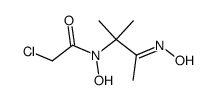 N-(1,1-Dimethyl-2-hydroxyiminopropyl)-2-chloroacethydroxamic acid结构式