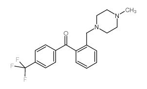 2-(4-METHYLPIPERAZINOMETHYL)-4'-TRIFLUOROMETHYLBENZOPHENONE Structure