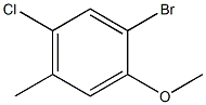 1-Bromo-5-chloro-2-methoxy-4-methyl-benzene structure